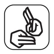 The British Sign Language symbol