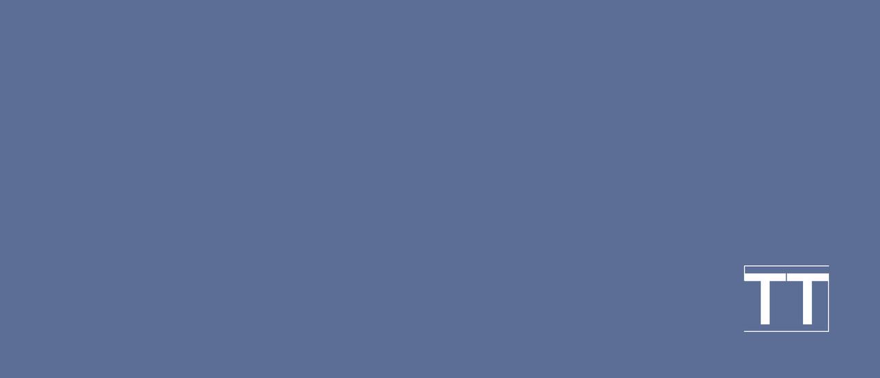 A blue backing with 'TT' in white font on the top