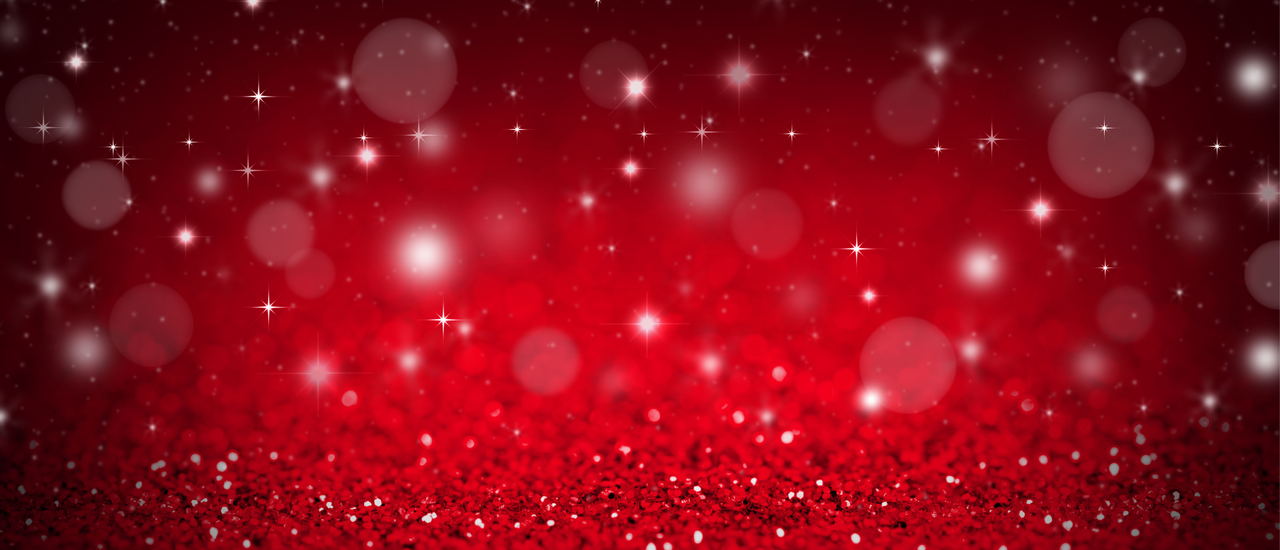 Sparkly red glitter fading to black