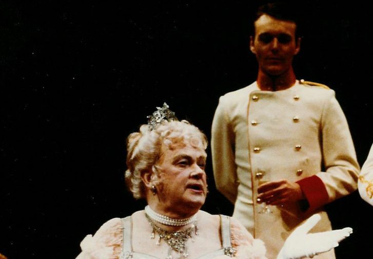 Three actors in period clothing from the 1983 production of A Patriot for Me