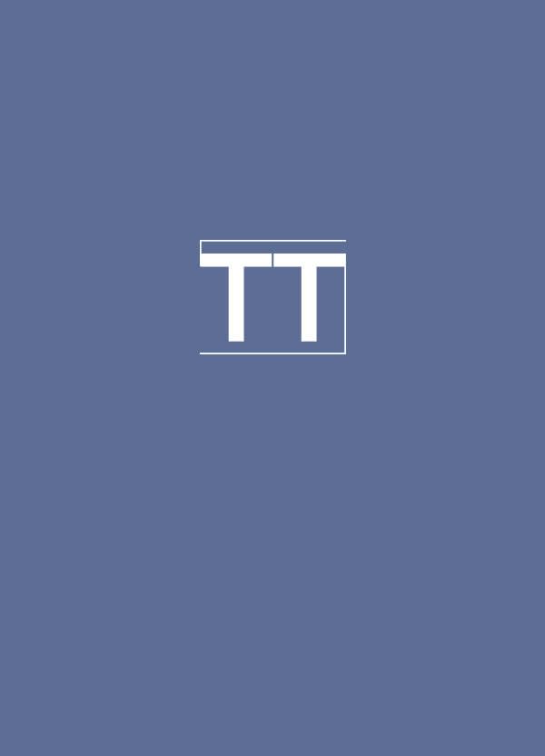 A blue backing with 'TT' in white font on the top