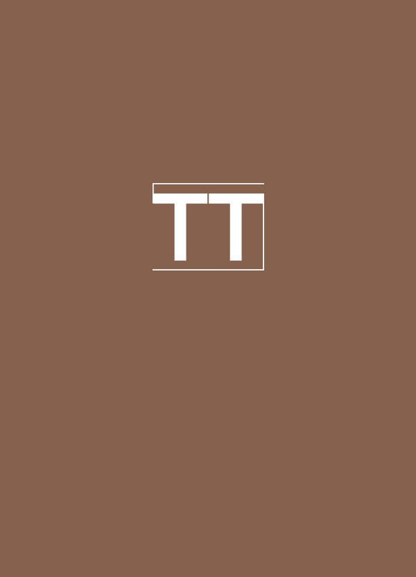 A brown backing with 'TT' in white font on the top