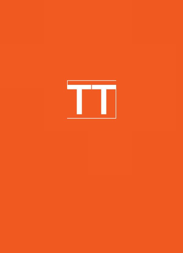An orange backing with 'TT' in white font on the top