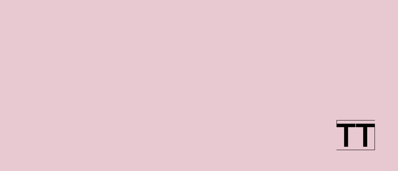 A pink background with the Touch Tour logo in black in the bottom right corner